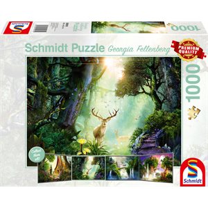 Puzzle: 1000 Deer in the Forest