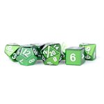 Dice: Metal 16mm 7pc Set: Green ^ Q2 2024