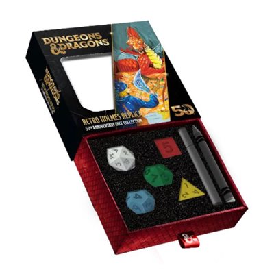 Dice: D&D: 50th Anniversary: Retro Holmes Replica Set ^ AUG 2024