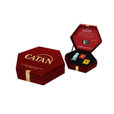 Catan: Premium Robber & Metal Dice Set: Opalite^ JULY 2024