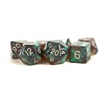 Dice: Acrylic 16mm 7pc Set: Stardust Gray w /  Silver Numbers ^ Q2 2024