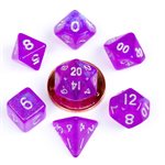 Dice: Mini 10mm 7pc Set: Stardust Purple ^ Q2 2024