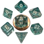 Dice: Mini 10mm 7pc Set: Ethereal Light Blue ^ Q2 2024