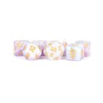 Dice: Resin 16mm 7pc Set: Lavender ^ Q2 2024