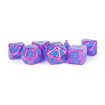 Dice: Resin 16mm 7pc Set: Flash Purple ^ Q3 2024