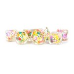 Dice: Resin 16mm 7pc Set: Fruit Dice ^ Q3 2024