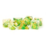 Dice: Handcrafted Sharp Edge Resin 7pc Set: Frog Dice ^ Q2 2024