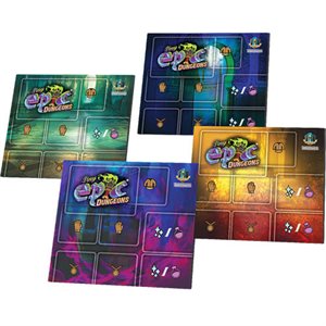 Tiny Epic Dungeons: 4 Pack Player Game Mats (No Amazon Sales)