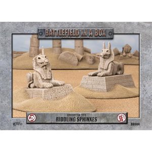 Battlefield in a Box: Forgotten City: Riddling Sphinxes (x2) (Painted) ^ MAY 2024