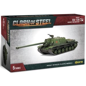 Clash Of Steel: ISU-130 Assault Gun Battery (x5 Plastic) ^ JUN 22 2024