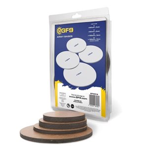 Round MDF Bases 80mm / 90mm100mm / 130mm (3,3,2,2)