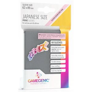 Sleeves: Gamegenic Prime Japanese Sized Sleeves Dark Gray (60)