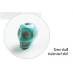 Embraced Series: Green Skull: RPG Dice Set (7pcs)