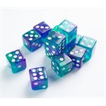 Galaxy Series: Neptune: D6 Dice Set 16 mm (12 pcs)