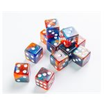 Galaxy Series: Mars: D6 Dice Set 16 mm (12 pcs)