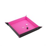 Magnetic Dice Tray: Square: Black / Pink