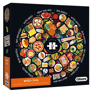 Puzzle: 500 World Food (Circular)