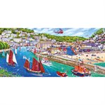 Puzzle: 636 Panoramic: Looe Harbour