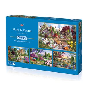 Puzzle: 500 Flora & Fauna (4 Puzzles)