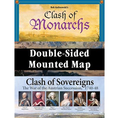 Clash of Sovereigns / Clash of Monarchs 2-Sided Mounted Map