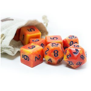 Humblewood: Alderheart Ember Dice & Pouch (No Amazon Sales)