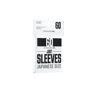 Sleeves: Just Sleeves: Japanese Size Black (60) ^ TBD 2022