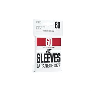 Sleeves: Just Sleeves: Japanese Size Red (60)