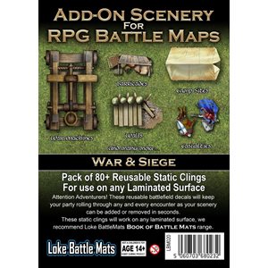 Add-On Scenery for RPG Battle Maps: War & Siege (No Amazon Sales)
