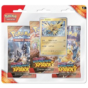 Pokemon TCG: Scarlet & Violet: Surging Sparks Three-Booster Blister