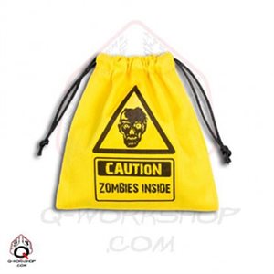 Yellow Zombie Dice Bag