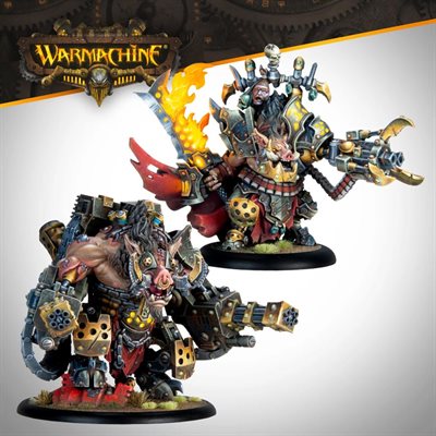 Warmachine: Emperor Carver Ultimus Esquire III & War Boar MMD47 (No Amazon Sales) ^ Q3 2024