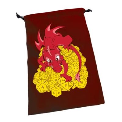 Dice Dragon Dice Bag Red (No Amazon Sales)