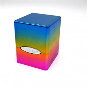 Deck Box: Rainbow Finish Satin Cube (100ct)