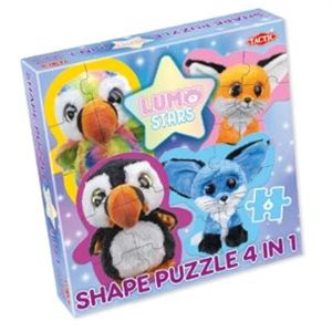 Puzzle: 6pc Shape Puzzle: Lumo Stars Puffins & Foxes (No Amazon Sales) ^ Q3 2024