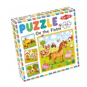 Puzzle: 6pc On The Farm (4 Pack Assortment) (No Amazon Sales) ^ Q3 2024