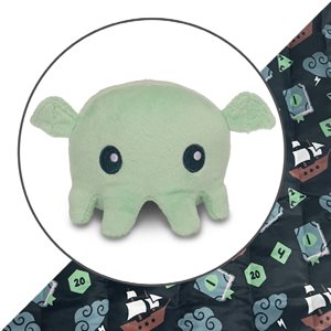 Tote Bag with Plushie: (Dark Green Tabletop Gaming + Mint Cthulhu) (No Amazon Sales)