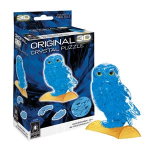 Crystal Puzzle: Owl (blue)