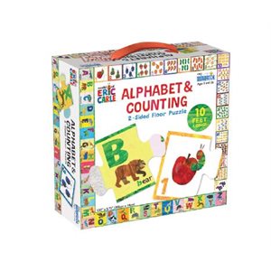 2-Sided Floor Puzzle: Eric Carle Alphabet & Counting