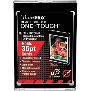 One-Touch: Magnetic Holder Black Border UV 35PT 6-Card (2-1 / 2"X3-1 / 2")