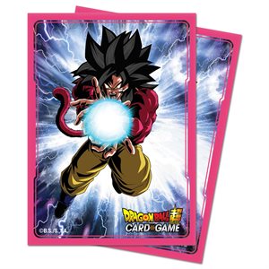 Sleeves: Deck Protector: Standard Size: Dragon Ball Super: Super Saiyan 4: Goku (65ct)