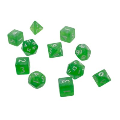 Dice: Eclipse 11: RPG Dice Set: Lime Green (11pc)