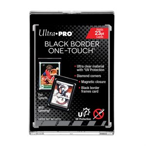 Card Storage: UV One-Touch Magnetic Holder: 23PT Standard Size: Black Border