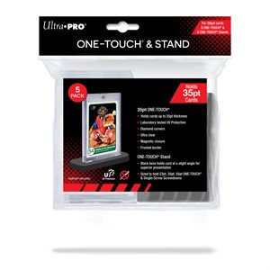 Card Storage: One-Touch & Stand: 35PT Standard Size (5ct)