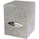 Deck Box: Glitter Satin Cube: Clear (100ct)