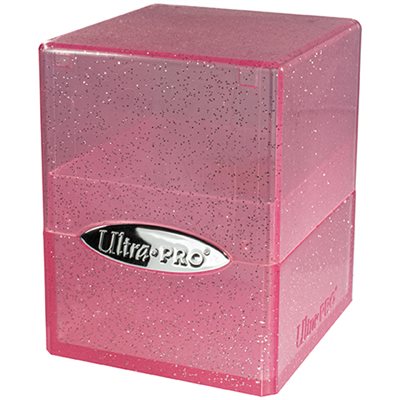 Deck Box: Glitter Satin Cube: Pink (100ct)