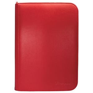 Binder: Zippered PRO-Binder: 4-Pocket: Vivid: Red