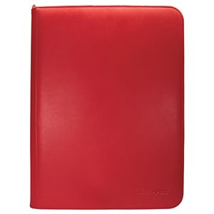 Binder: Zippered PRO-Binder: 9-Pocket: Vivid: Red