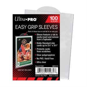 Sleeves: Easy Grip: Standard Size: Clear (100ct)