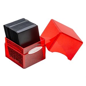 Deck Box: Glitter Red Satin Cube ^ Q4 2022