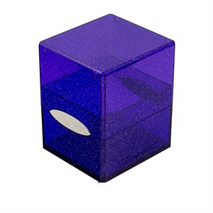 Deck Box: Glitter Purple Satin Cube